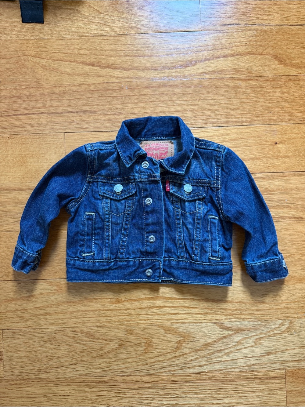 Levi's Kids Dark Blue Denim Jacket 3-6 months
